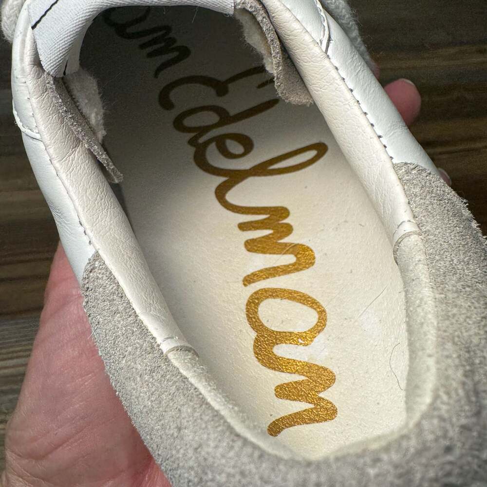 Sam Edelman SE-1980 Women’s White Leather Perforated Star Sneaker Size 7 - Picture 5 of 8
